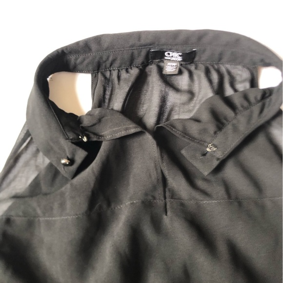 Elegant Black Sleeveless Top - Picture 11 of 12